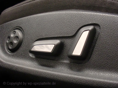 Audi A4 Sitzblenden / Sitzemblem für Schalter der el. Sitzverstellung