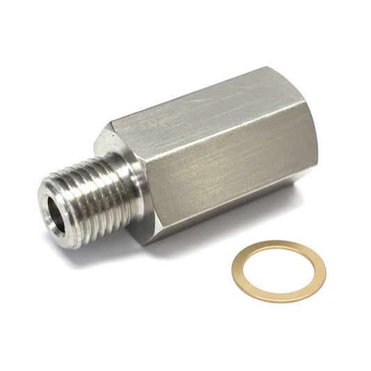 Langer Gewinde Adapter M10x1 für Temperatur Sensoren mit 1/8" 27NPT