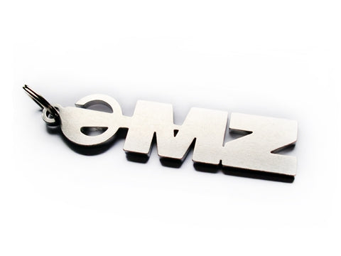 Schlüsselanhänger Emblem aus Edelstahl geeignet für MZ