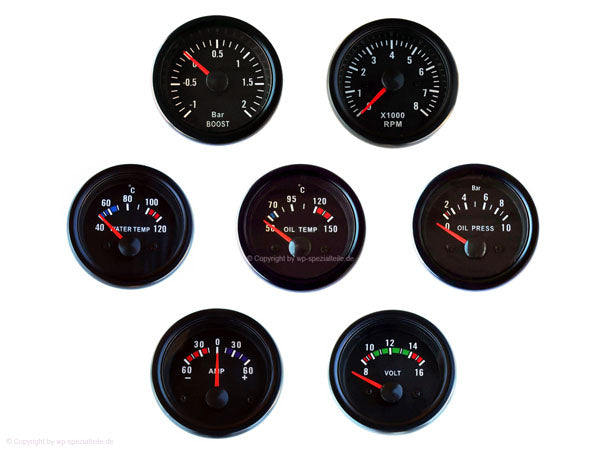 Ladedruckanzeige Retro Universal Zusatzinstrument VW Audi Porsche usw