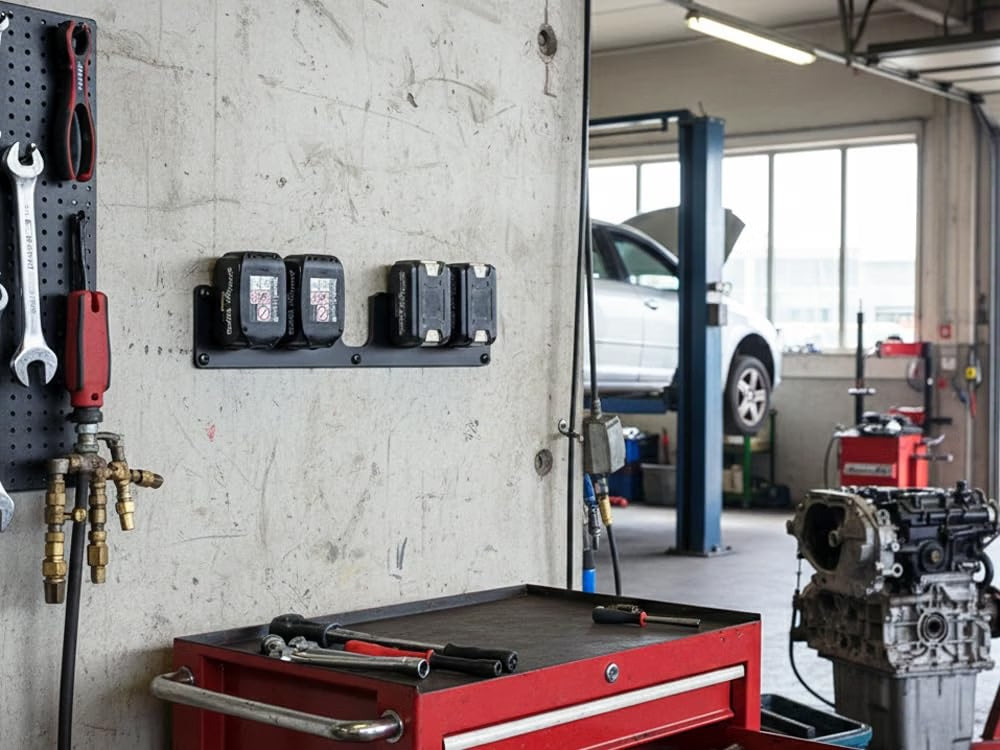 Wandhalterung für Makita Akku 14,4V &  18V LXT Serie Akkuhalter 5-Fach