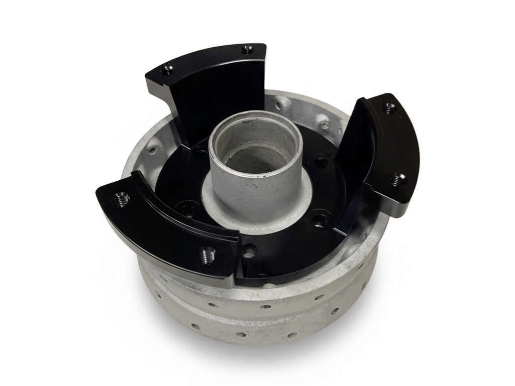 MZ ETZ 150 250 251 301 gelochte 280mm Scheibenbremse mit Aufnahme für originale Radnabe - Komplettset