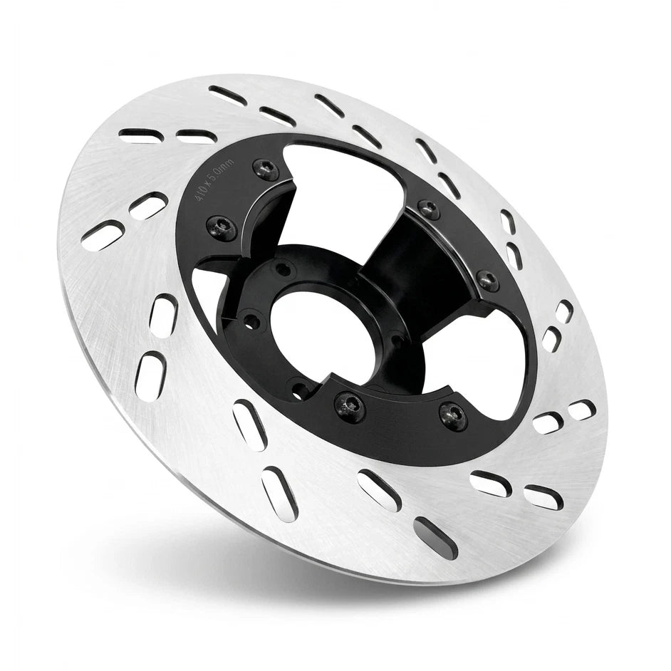 MZ ETZ 280 mm Bremsscheibe mit Adapter montiert