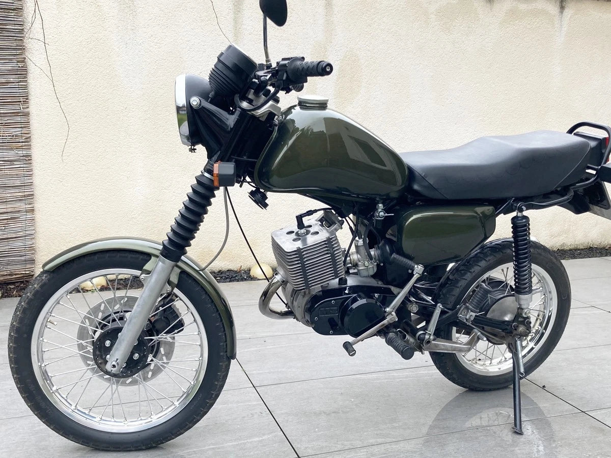 MZ ETZ Motorrad mit 280 mm Scheibenbremse