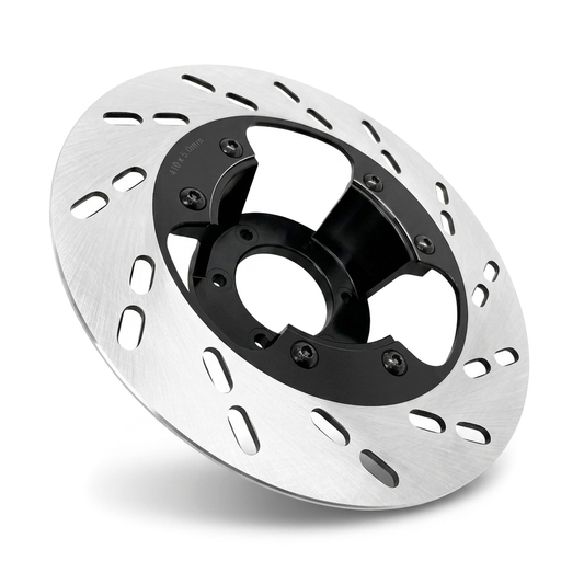 MZ ETZ 150 250 251 301 gelochte 280mm Scheibenbremse mit Aufnahme für originale Radnabe - Komplettset