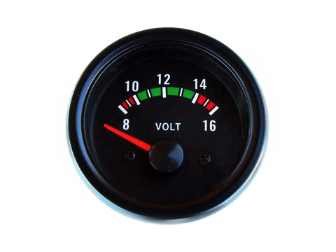 Voltmeter Retro Universal Zusatzinstrument VW Audi Porsche usw